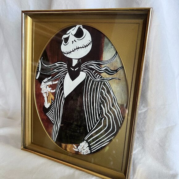 Portrait of Jack SkellingtonHand-Painted and placed in vintage gold frame